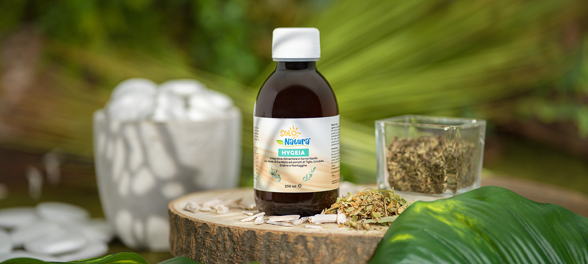 Flacone HYGEIA l’integratore alimentare naturale per il benessere respiratorio