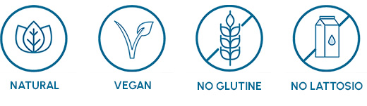 A base di ingredienti naturali, vegani, senza glutine e senza lattosio
