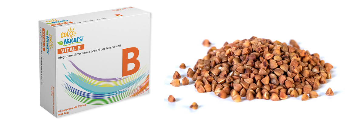 VITAL B è l'integratore alimentare naturale a base di vitamina B da grano saraceno