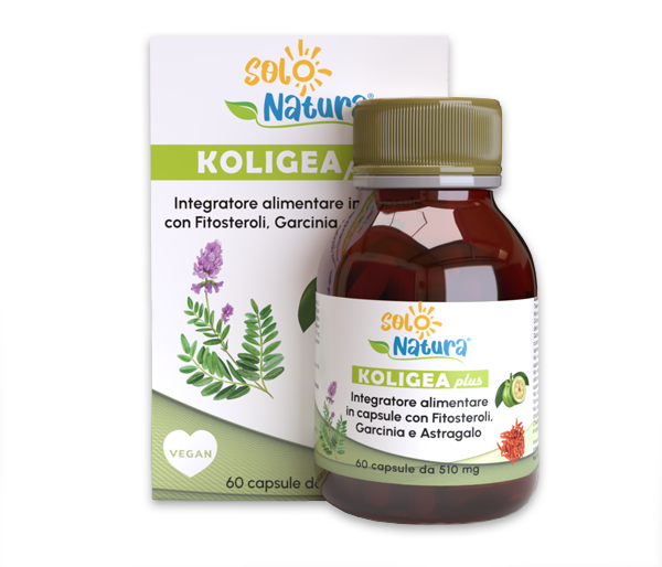 KOLIGEA PLUS Integratore alimentare in capsule con Fitosteroli, Garcinia, Astragalo e Riso rosso fermentato, indicato in caso di colesterolemia alta.